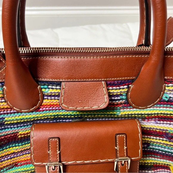 Chloé Edith Medium Cashmere Fringe Tote Bag - Picture 5 of 16